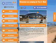 Tablet Screenshot of camping-penermalo.fr